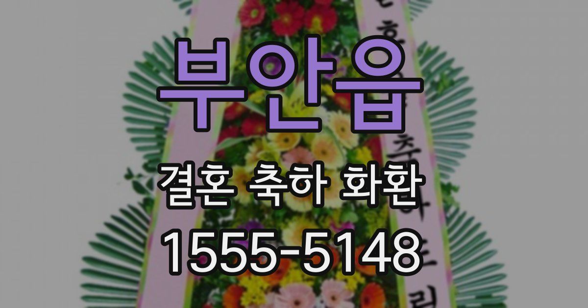 부안읍 결혼 축하 화환