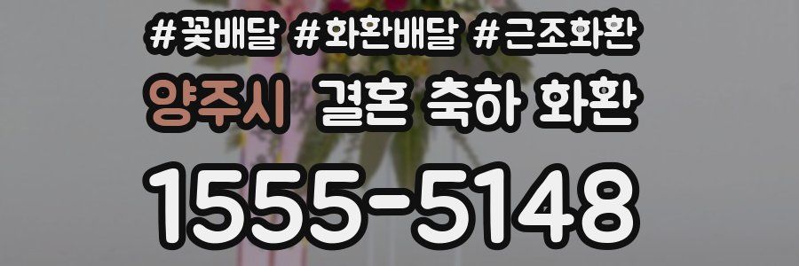 양주시 결혼 축하 화환