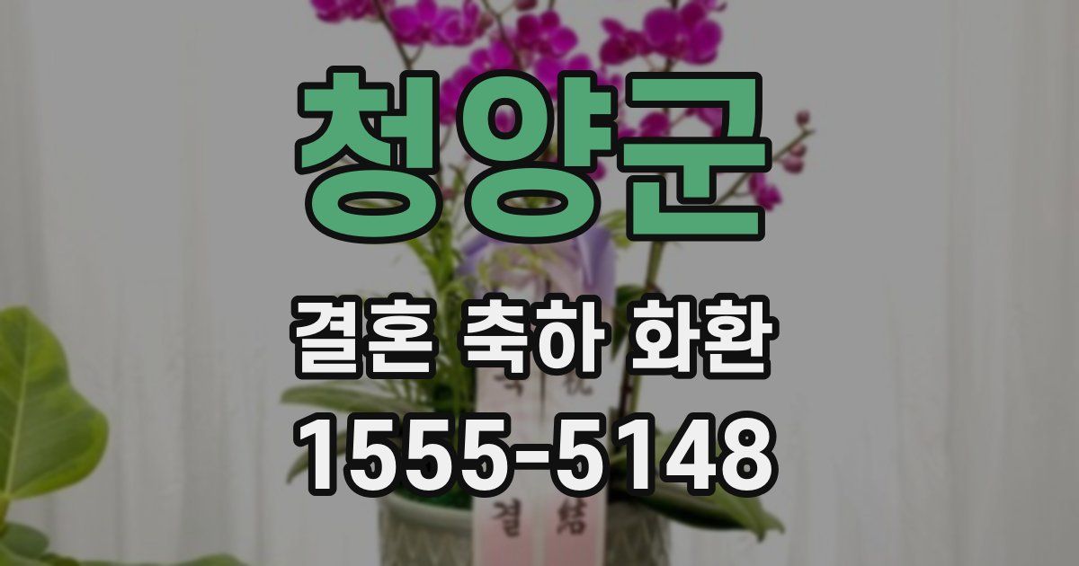 청양군 결혼 축하 화환