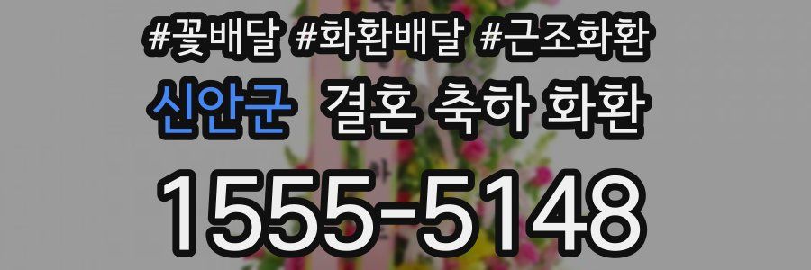 신안군 결혼 축하 화환