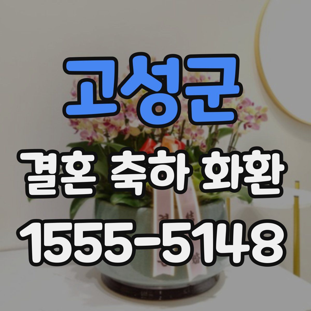 고성군 결혼 축하 화환