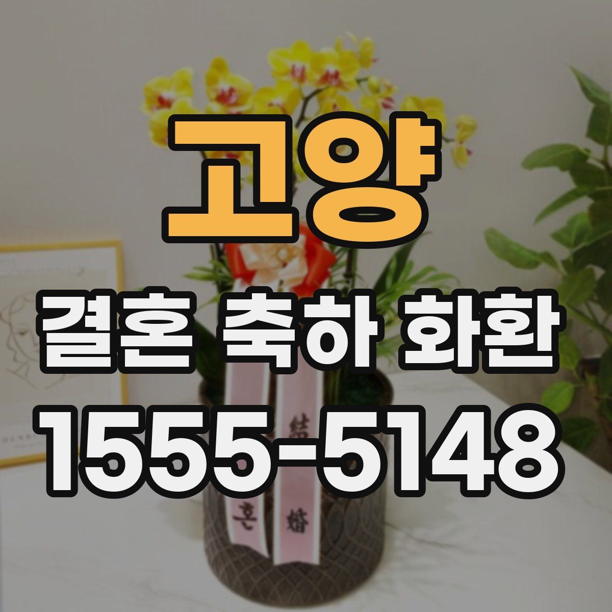 고양 결혼 축하 화환