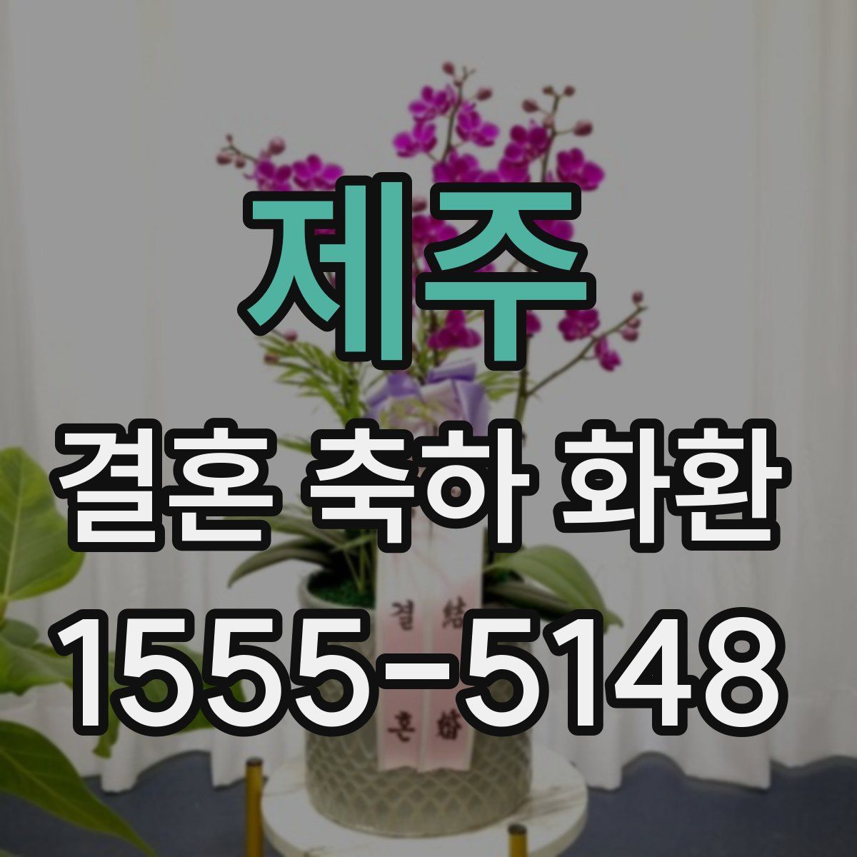 제주 결혼 축하 화환