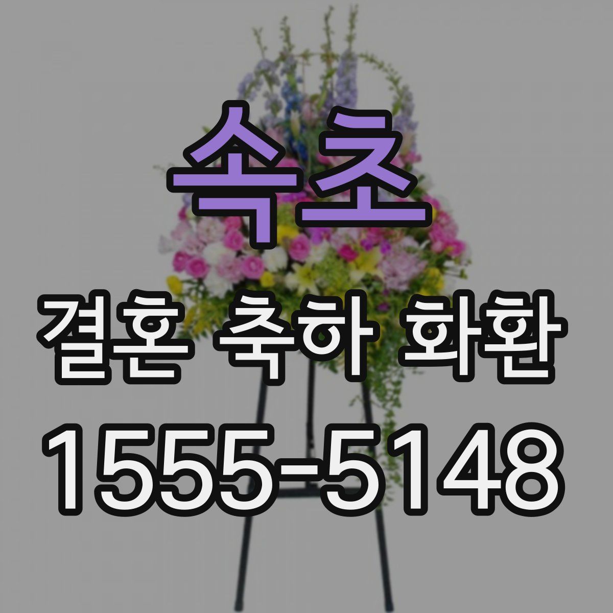 속초 결혼 축하 화환
