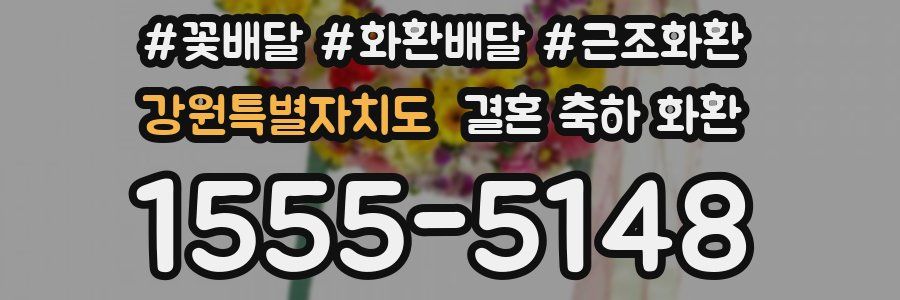 강원특별자치도 결혼 축하 화환