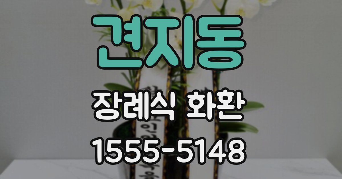 견지동 장례식 화환