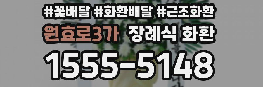 원효로3가 장례식 화환