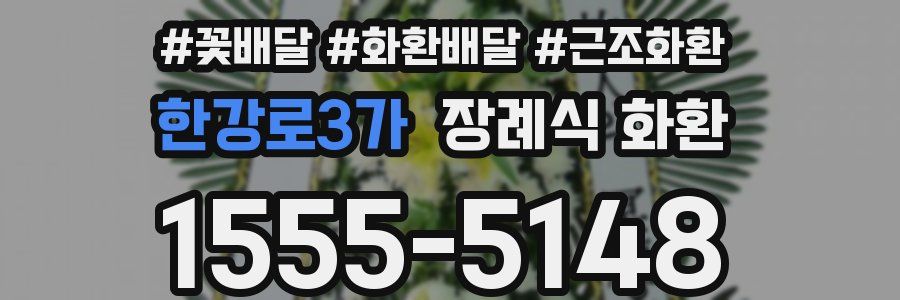 한강로3가 장례식 화환