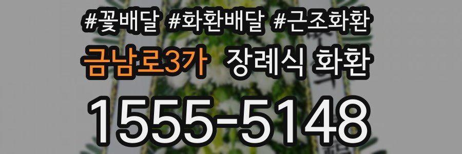 금남로3가 장례식 화환