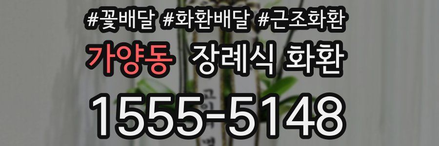 가양동 장례식 화환