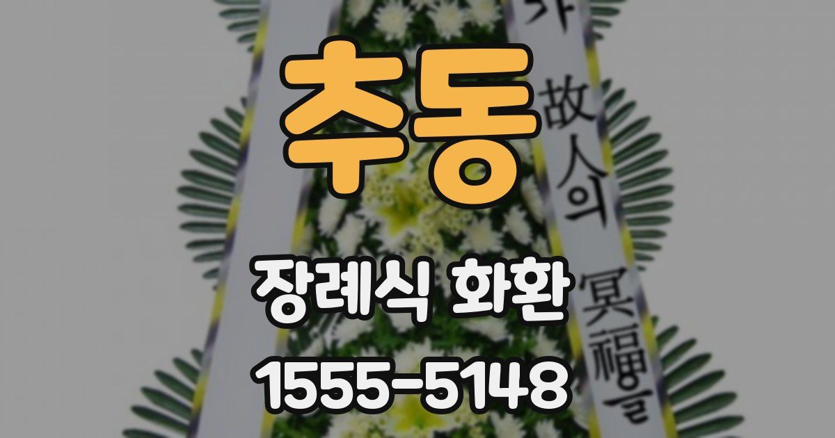 추동 장례식 화환