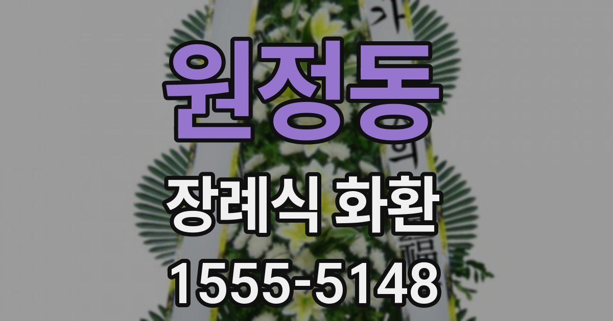 원정동 장례식 화환