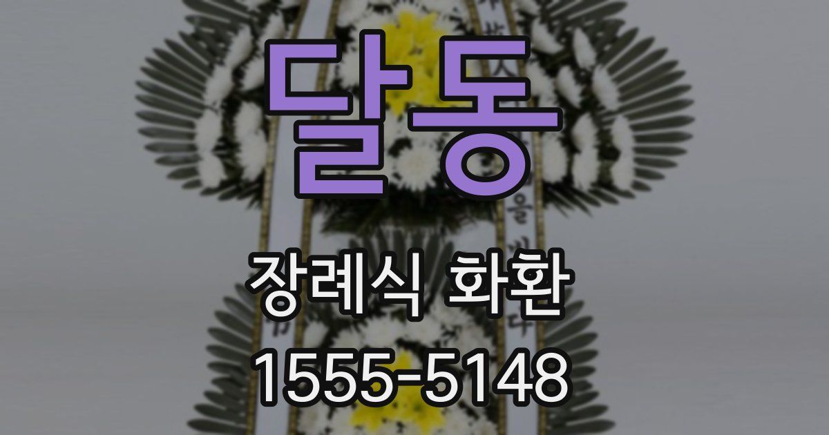 달동 장례식 화환