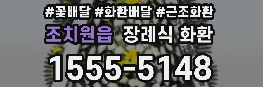 조치원읍 장례식 화환