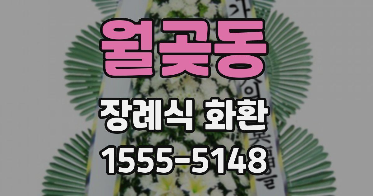 월곶동 장례식 화환