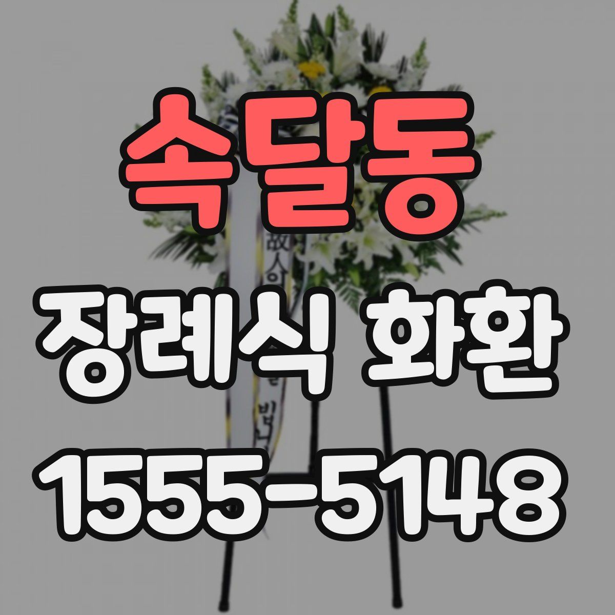 속달동 장례식 화환