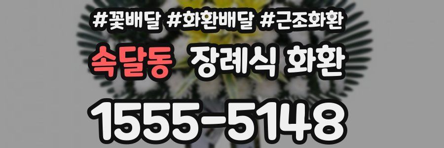 속달동 장례식 화환
