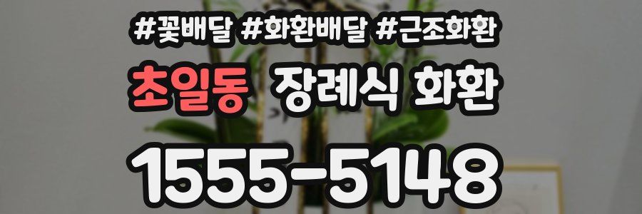 초일동 장례식 화환