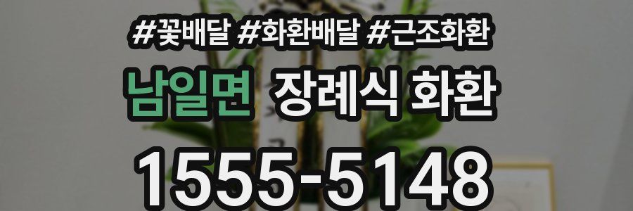 남일면 장례식 화환
