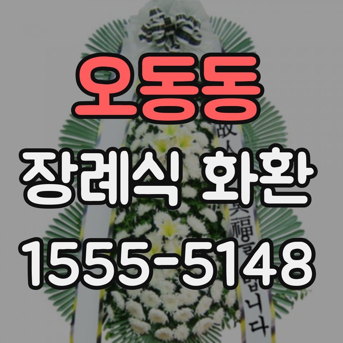 오동동 장례식 화환 사진으로 확인하는 구성 차이