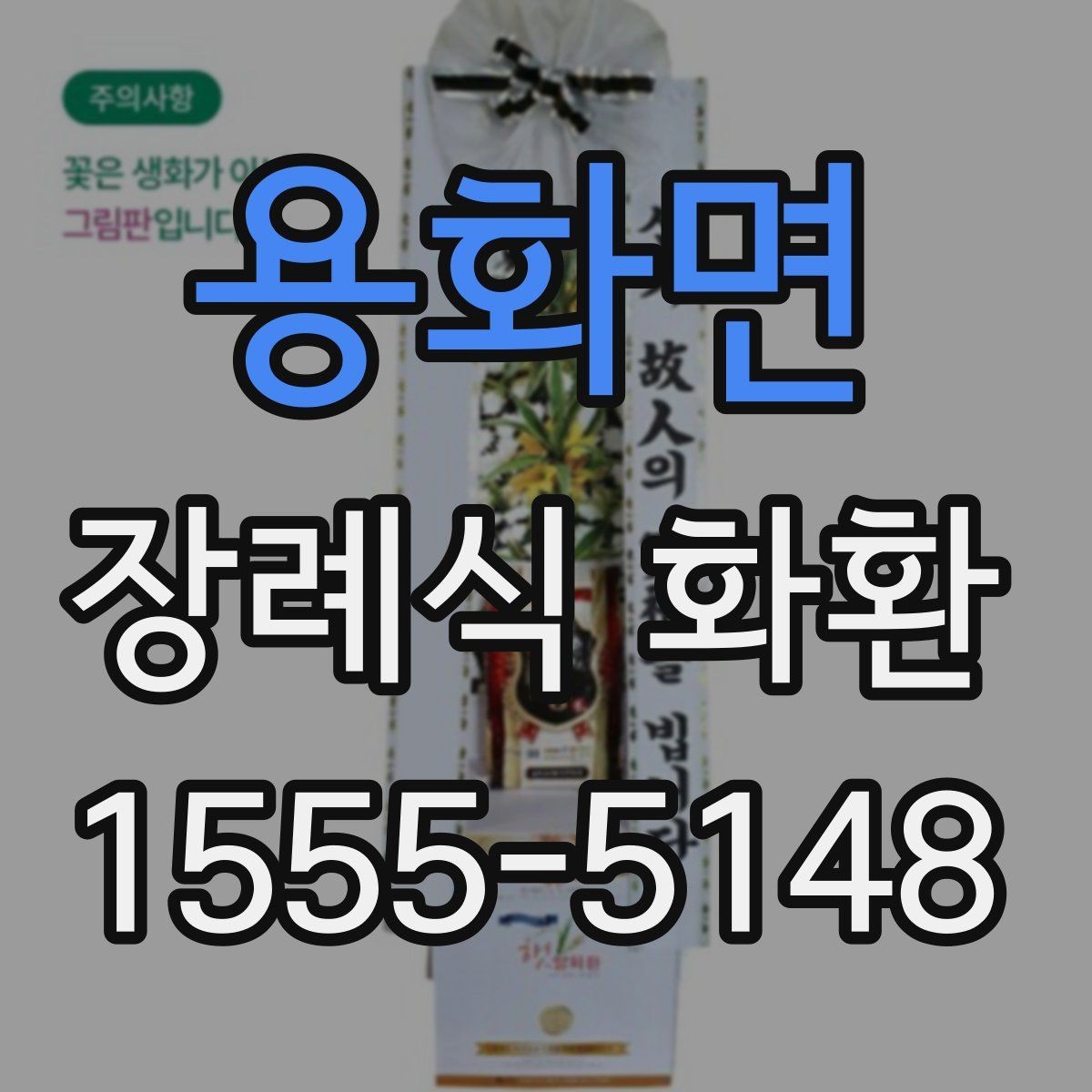 용화면 장례식 화환 사진으로 확인하는 구성 차이