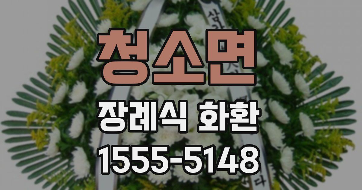 청소면 장례식 화환