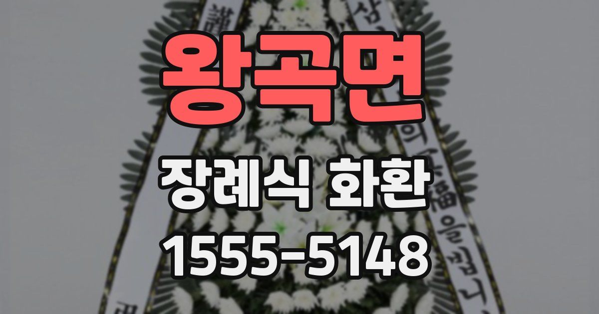 왕곡면 장례식 화환