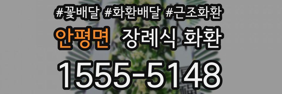 안평면 장례식 화환