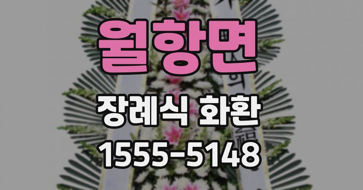 월항면 장례식 화환