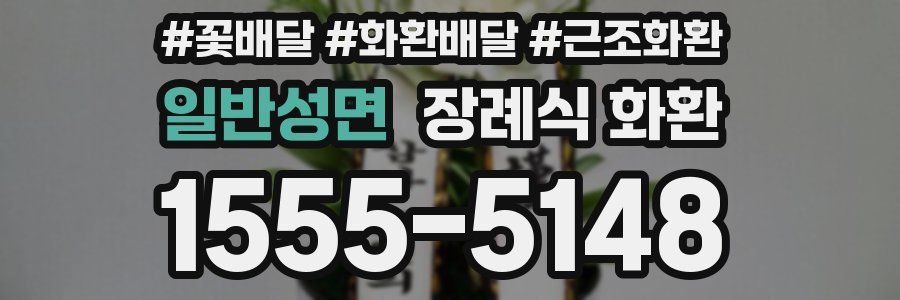 일반성면 장례식 화환
