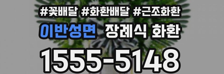 이반성면 장례식 화환