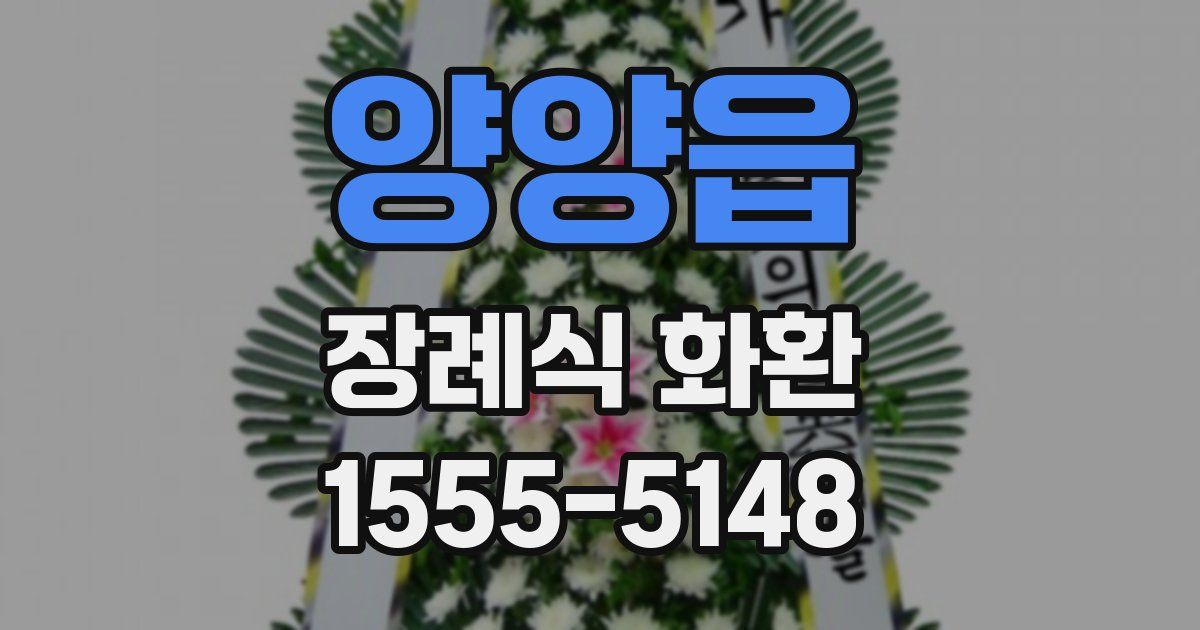 양양읍 장례식 화환