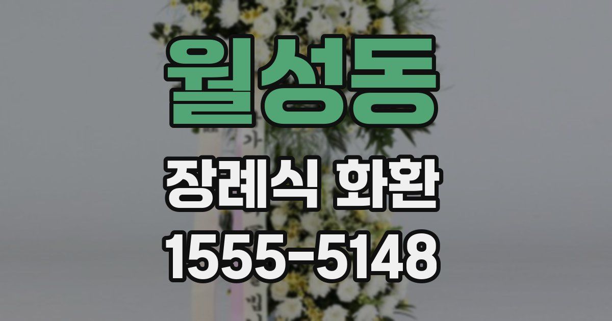 월성동 장례식 화환
