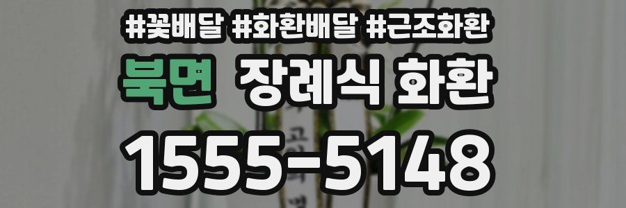 북면 장례식 화환