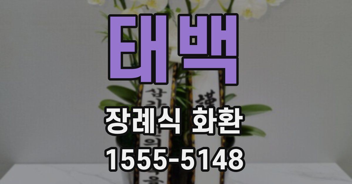 태백 장례식 화환