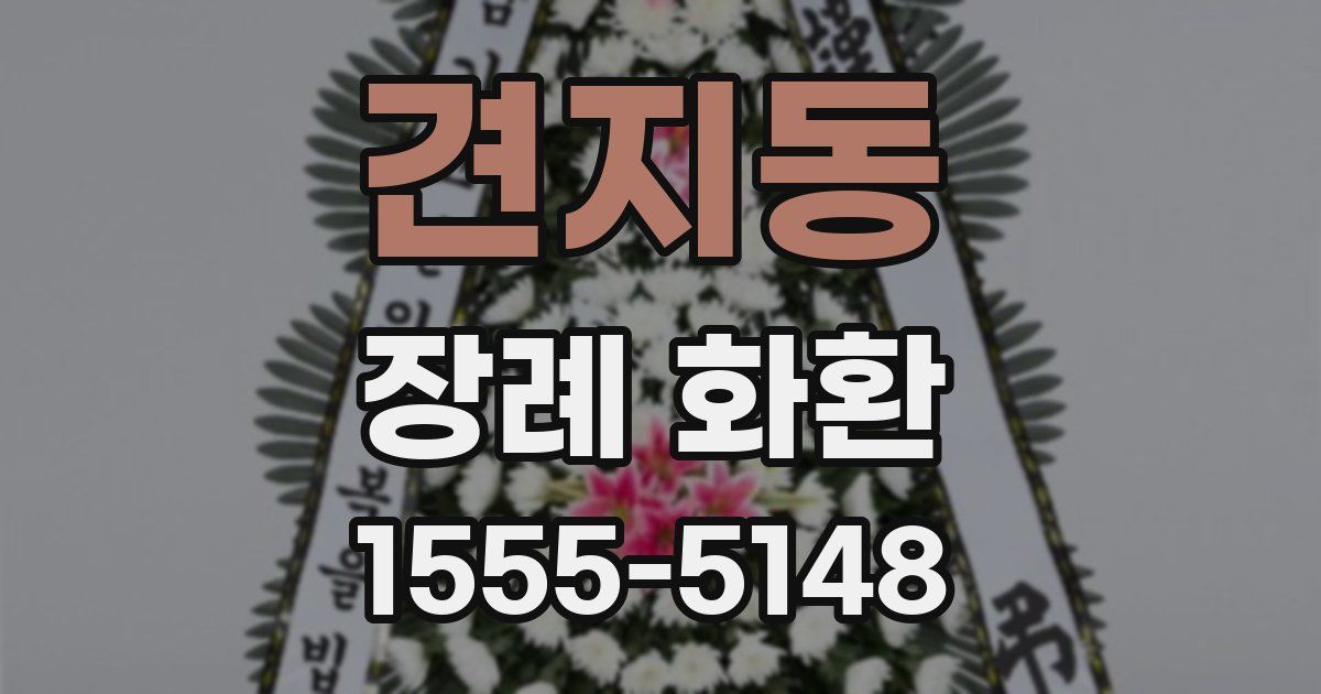 견지동 장례 화환