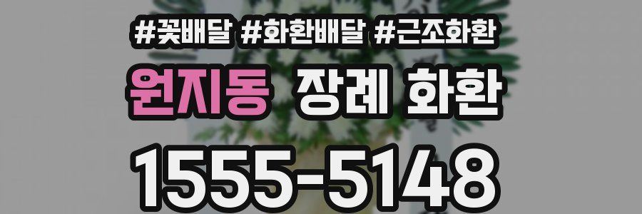 원지동 장례 화환