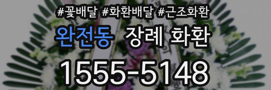 완전동 장례 화환
