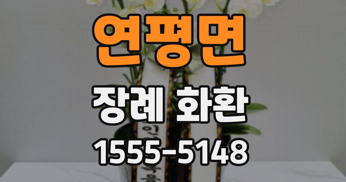 연평면 장례 화환