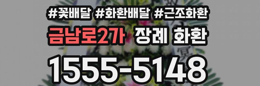 금남로2가 장례 화환