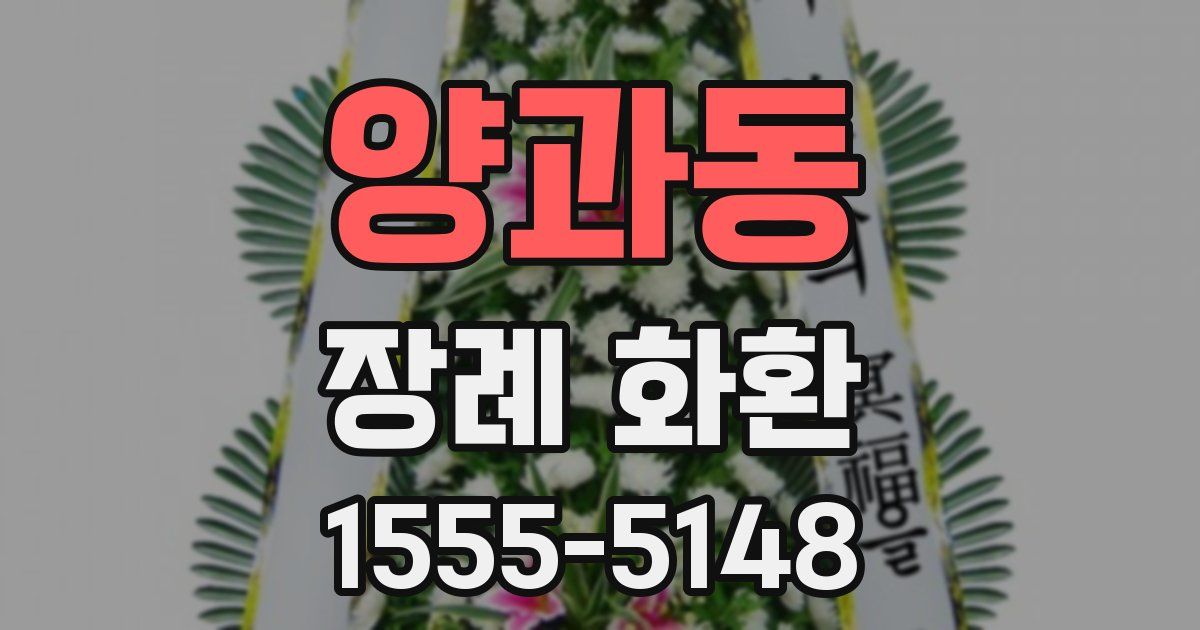 양과동 장례 화환