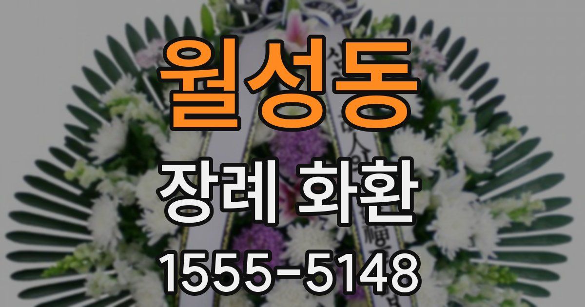 월성동 장례 화환