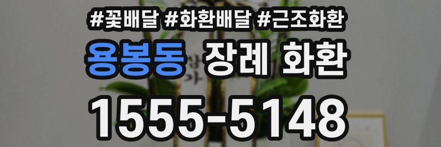 용봉동 장례 화환