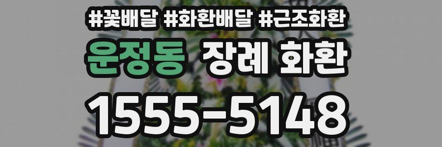 운정동 장례 화환