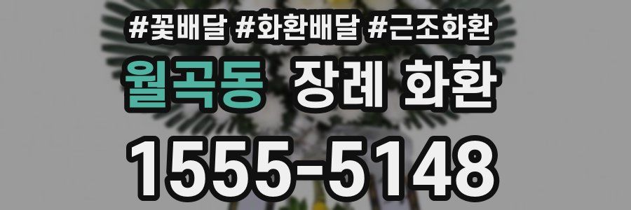 월곡동 장례 화환