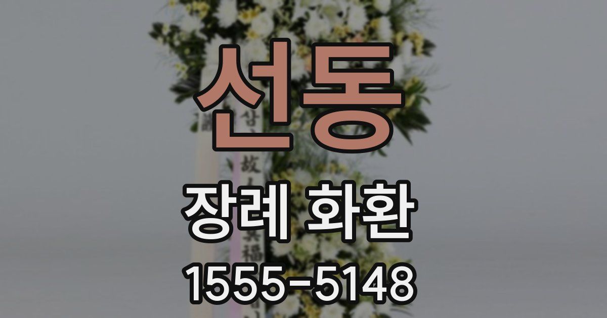 선동 장례 화환