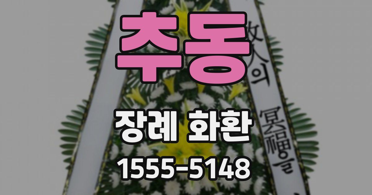추동 장례 화환
