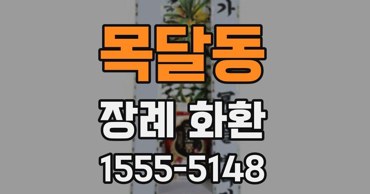 목달동 장례 화환