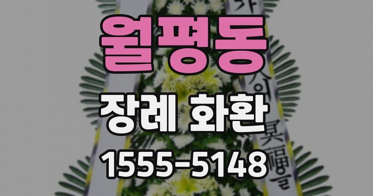 월평동 장례 화환