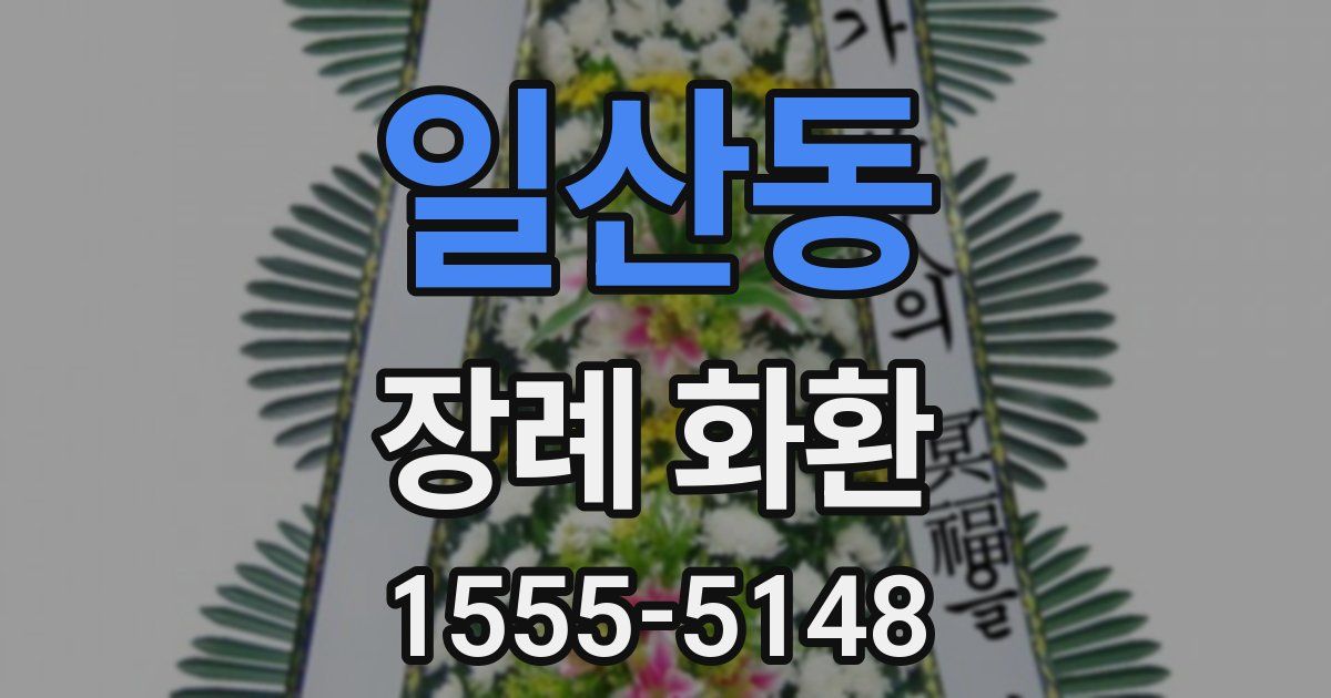 일산동 장례 화환